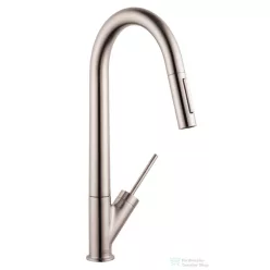   Hansgrohe Axor Starck egykaros konyhai csaptelep kihúzható kifolyóval DN15, rozsdamentes acél hatású 10821800