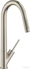 Hansgrohe Axor Starck 270 mosogató csaptelep kihúzható kifolyóval DN15, szálcsiszolt nikkel 10821820