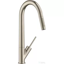   Hansgrohe Axor Starck 270 mosogató csaptelep kihúzható kifolyóval DN15, szálcsiszolt nikkel 10821820