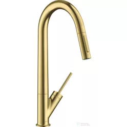   Hansgrohe Axor Starck 270 mosogató csaptelep kihúzható kifolyóval DN15, szálcsiszolt sárgaréz 10821950