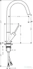Hansgrohe AXOR STARCK egykaros mosogató csaptelep DN15, szálcsiszolt bronz 10822140