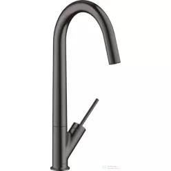   Hansgrohe AXOR STARCK egykaros mosogató csaptelep DN15, szálcsiszolt fekete króm 10822340