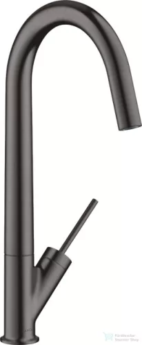 Hansgrohe AXOR STARCK egykaros mosogató csaptelep DN15, szálcsiszolt fekete króm 10822340