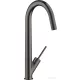Hansgrohe AXOR STARCK egykaros mosogató csaptelep DN15, szálcsiszolt fekete króm 10822340