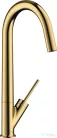 Hansgrohe AXOR STARCK egykaros mosogató csaptelep DN15, polírozott arany hatású 10822990