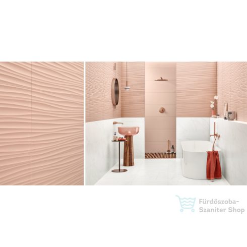 LOVE Ceramic Genesis Wind Pink matt 35x100 fali csempe 108751