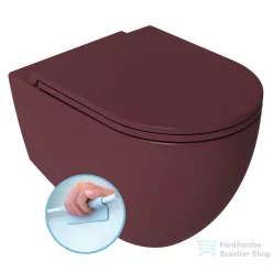   Sapho ISVEA INFINITY RIMLESS fali WC, 36,5x53cm, gesztenyevörös (10NF02005-2R)