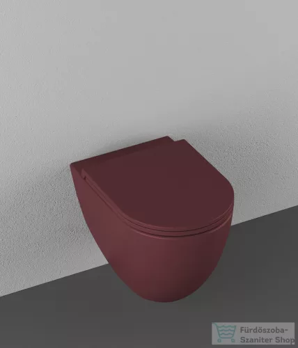 Sapho ISVEA INFINITY RIMLESS fali WC, 36,5x53cm, gesztenyevörös (10NF02005-2R)