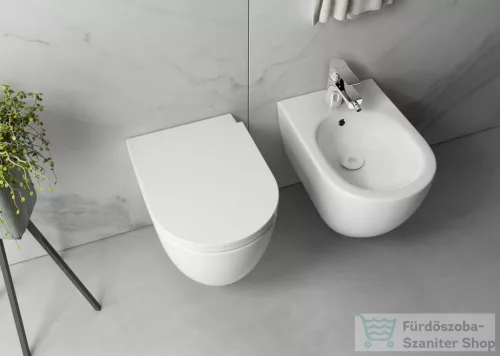 Sapho ISVEA INFINITY fali bidé, 36,5x53cm, matt fehér (10NF41001-2L)