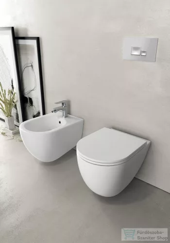 Sapho ISVEA INFINITY fali bidé, 36,5x53cm, matt fehér (10NF41001-2L)