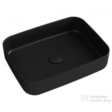   Sapho INFINITY RECTANGLE kerámiamosdó, 50x36cm, fekete (10NF65050-2N)