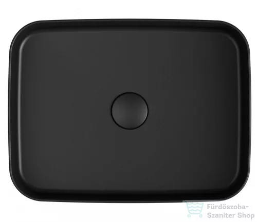 Sapho INFINITY RECTANGLE kerámiamosdó, 50x36cm, fekete (10NF65050-2N)