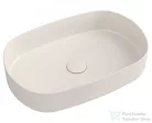 Sapho INFINITY OVAL kerámiamosdó, 55x36cm, matt elefántcsont (10NF65055-2K)