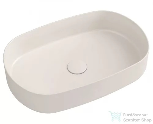 Sapho INFINITY OVAL kerámiamosdó, 55x36cm, matt elefántcsont (10NF65055-2K)