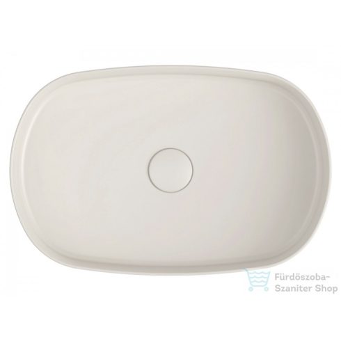 Sapho INFINITY OVAL kerámiamosdó, 55x36cm, matt elefántcsont (10NF65055-2K)