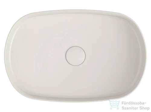 Sapho INFINITY OVAL kerámiamosdó, 55x36cm, matt elefántcsont (10NF65055-2K)