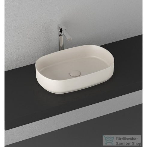 Sapho INFINITY OVAL kerámiamosdó, 55x36cm, matt elefántcsont (10NF65055-2K)