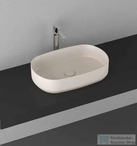 Sapho INFINITY OVAL kerámiamosdó, 55x36cm, matt elefántcsont (10NF65055-2K)