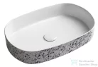 Sapho INFINITY OVAL kerámiamosdó, 55x36cm, terrazzo (10NF65055-2L-TRZ)