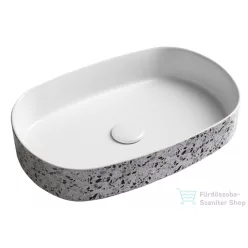   Sapho INFINITY OVAL kerámiamosdó, 55x36cm, terrazzo (10NF65055-2L-TRZ)