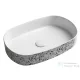 Sapho INFINITY OVAL kerámiamosdó, 55x36cm, terrazzo (10NF65055-2L-TRZ)