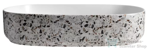 Sapho INFINITY OVAL kerámiamosdó, 55x36cm, terrazzo (10NF65055-2L-TRZ)