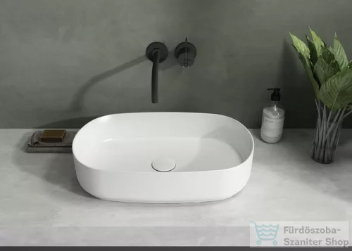 Sapho INFINITY OVAL kerámiamosdó, 55x36cm, matt fehér (10NF65055-2L)
