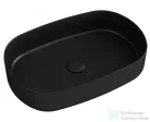 Sapho INFINITY OVAL kerámiamosdó, 50x36cm, fekete (10NF65055-2N)