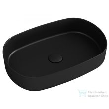   Sapho INFINITY OVAL kerámiamosdó, 50x36cm, fekete (10NF65055-2N)