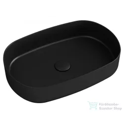   Sapho INFINITY OVAL kerámiamosdó, 50x36cm, fekete (10NF65055-2N)