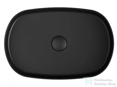 Sapho INFINITY OVAL kerámiamosdó, 50x36cm, fekete (10NF65055-2N)