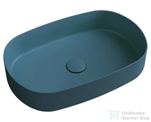 Sapho INFINITY OVAL kerámiamosdó, 55x36cm, zöld (10NF65055-2P)