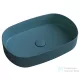 Sapho INFINITY OVAL kerámiamosdó, 55x36cm, zöld (10NF65055-2P)