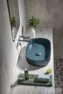 Sapho INFINITY OVAL kerámiamosdó, 55x36cm, zöld (10NF65055-2P)