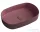 Sapho INFINITY OVAL kerámiamosdó, 55x36cm, gesztenye vörös (10NF65055-2R)