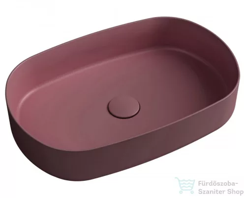 Sapho INFINITY OVAL kerámiamosdó, 55x36cm, gesztenye vörös (10NF65055-2R)
