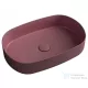 Sapho INFINITY OVAL kerámiamosdó, 55x36cm, gesztenye vörös (10NF65055-2R)