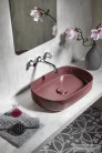 Sapho INFINITY OVAL kerámiamosdó, 55x36cm, gesztenye vörös (10NF65055-2R)