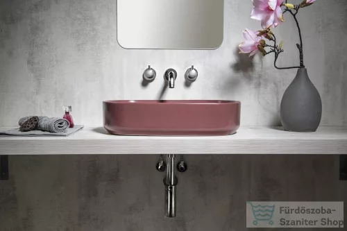 Sapho INFINITY OVAL kerámiamosdó, 55x36cm, gesztenye vörös (10NF65055-2R)