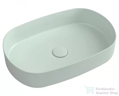 Sapho INFINITY OVAL kerámiamosdó, 55x36cm, matt mentol (10NF65055-2T)