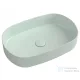 Sapho INFINITY OVAL kerámiamosdó, 55x36cm, matt mentol (10NF65055-2T)