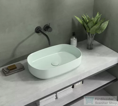 Sapho INFINITY OVAL kerámiamosdó, 55x36cm, matt mentol (10NF65055-2T)