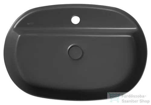 Sapho INFINITY OVAL kerámiamosdó, 60x40cm, antracit (10NF65060-2C)
