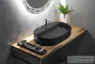 Sapho INFINITY OVAL kerámiamosdó, 60x40cm, antracit (10NF65060-2C)
