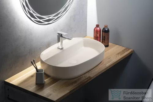 Sapho INFINITY OVAL kerámiamosdó, 60x40cm, elefántcsont (10NF65060-2K)