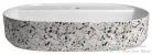 Sapho INFINITY OVAL kerámiamosdó, 60x40cm, terrazzo (10NF65060-2L-TRZ)