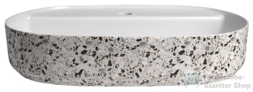 Sapho INFINITY OVAL kerámiamosdó, 60x40cm, terrazzo (10NF65060-2L-TRZ)