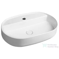  Sapho INFINITY OVAL kerámiamosdó, 60x40cm, matt fehér (10NF65060-2L)