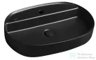 Sapho INFINITY OVAL kerámiamosdó, 60x40cm, matt fekete (10NF65060-2N)