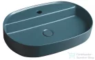 Sapho INFINITY OVAL kerámiamosdó, 60x40cm, benzin zöld (10NF65060-2P)
